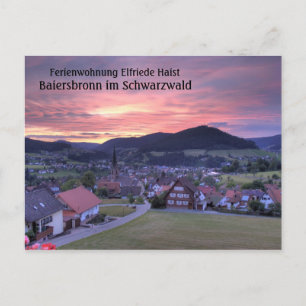 Ferienwohnung Elfriede Haist - Sonnenuntergang Postkarte