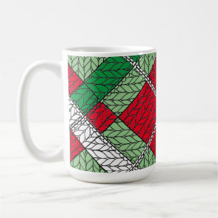 FERIENWOHNUNG RAUTE STRICK Tall Weiße Tasse