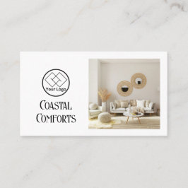 Ferienwohnungen Vermietung modern| Custom QR Code Visitenkarte