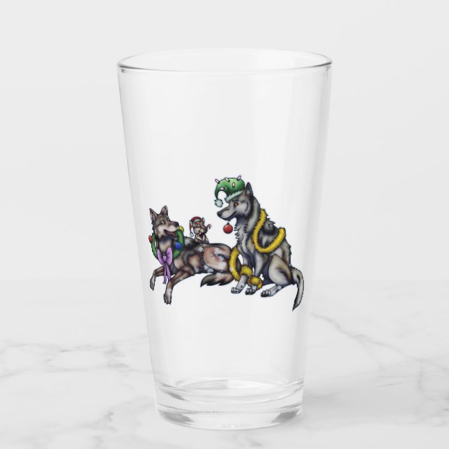 Ferienwölfe Glas (Vorderseite)