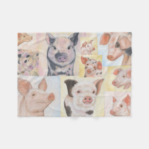 Ferkel-Collagen-Fleece Fleecedecke