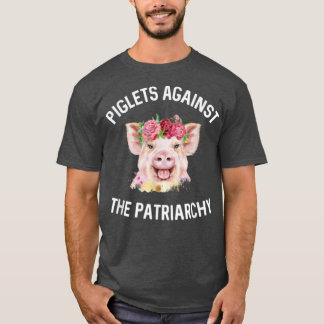 Ferkel gegen das Patriarchat Feministisches Schwei T-Shirt