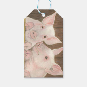 Ferkel-Geschenkmarken Geschenkanhänger