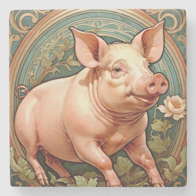 Ferkel Untersetzer (Vorderseite)