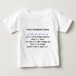 Fermat-Pythagoräisches albernes Theorem Baby T-shirt