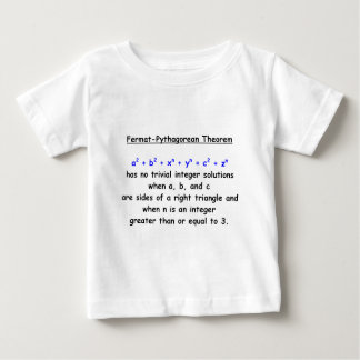 Fermat-Pythagoräisches albernes Theorem Baby T-shirt