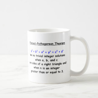 Fermat-Pythagorean Albern Theorem Kaffeetasse