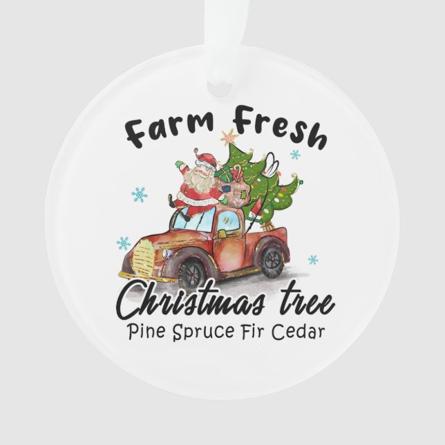 Ferme cadeau de Noël frais arbre de Noël (devant)