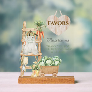 Ferme cultivée localement Baby shower rustique fav
