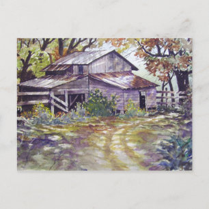 Ferme dans les bois - carte postale