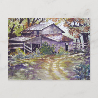 Ferme dans les bois - carte postale