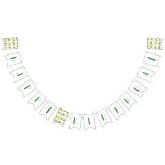 Ferme de tracteurs verts Bannière de Bunting Anniv