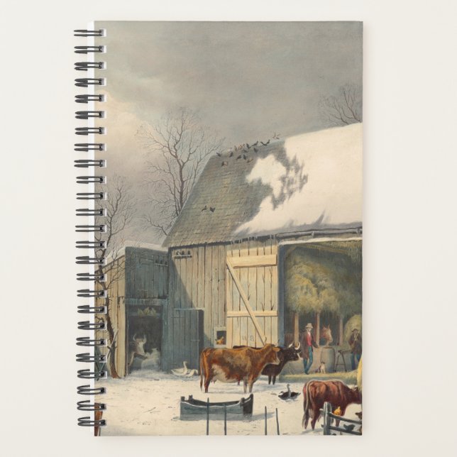 Ferme d'hiver vintage (Devant)