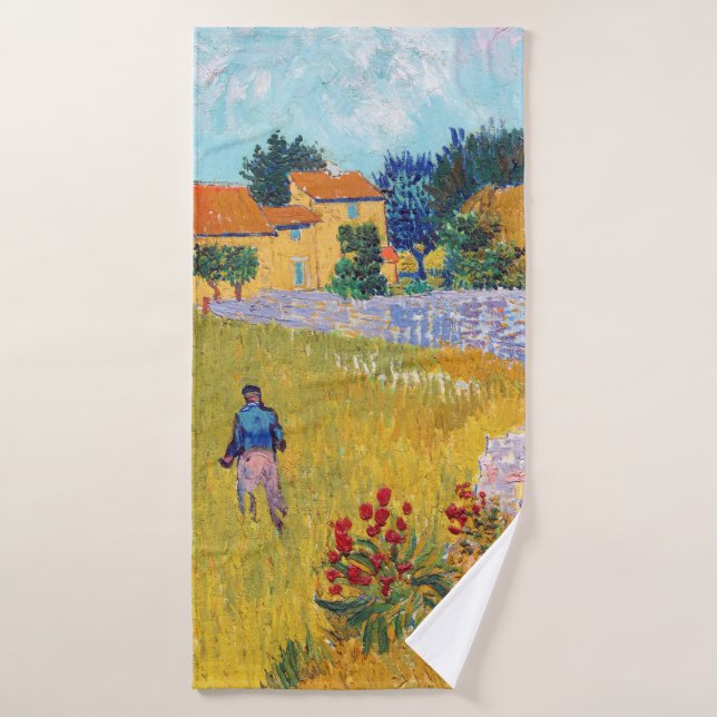 Ferme en Provence, Van Gogh (Serviette de bain)