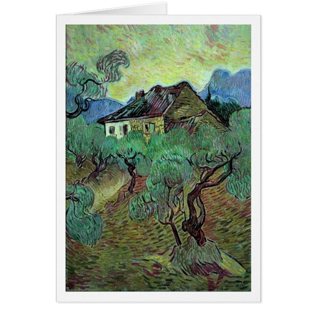 Ferme Parmi Oliviers Van Gogh Art (Devant)