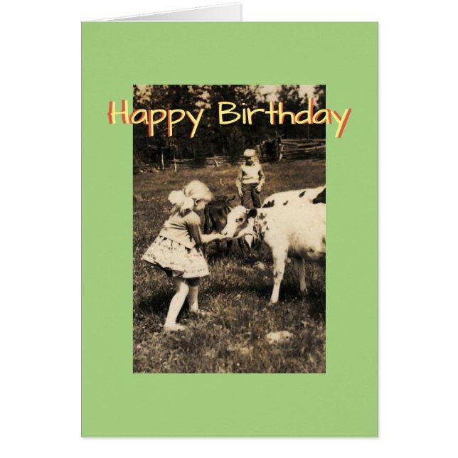 Ferme vintage Finlande Carte d'anniversaire (Devant)