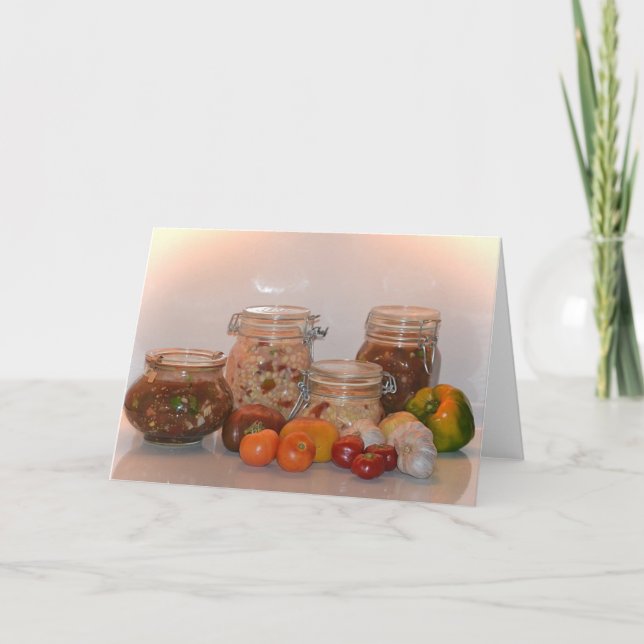 Fermentation Veggie Note Card Karte (Vorderseite)