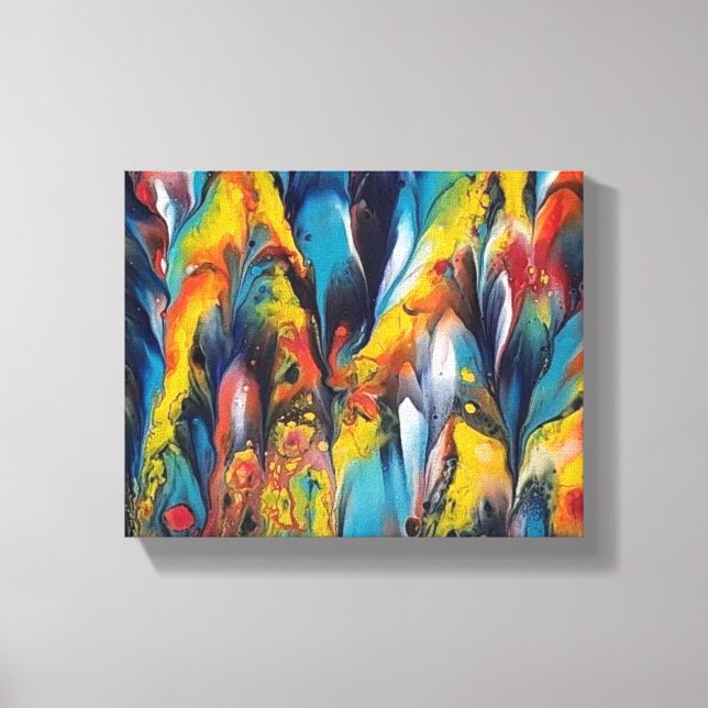 Fermer et plumes2 Imprimer sur une toile 10x18 (Recto)