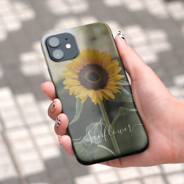 Fermer les coques iphone de tournesol jaune (Close up yellow sunflower iphone cases)