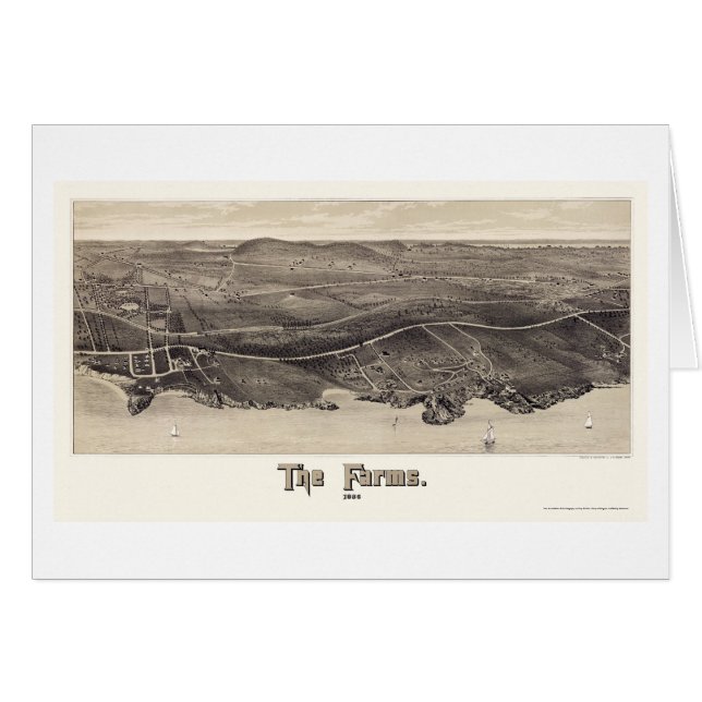 Fermes de Beverly, carte panoramique de mA - 1886 (Devant horizontal)