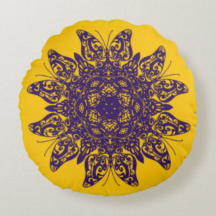 FERMETURE coussin ronde mandala Collection TRIVE