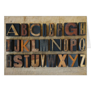 Fermez-vous de l'alphabet sur l'impression