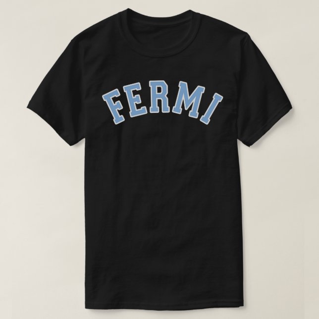 FERMI Blue Curved TShirt (Design vorne)