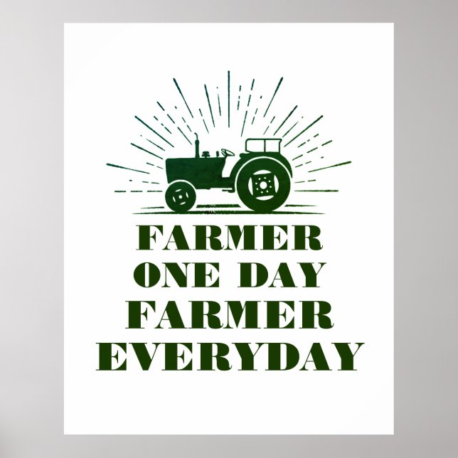 Fermier Un Jour, Fermier Poster Tous Les Jours (Devant)