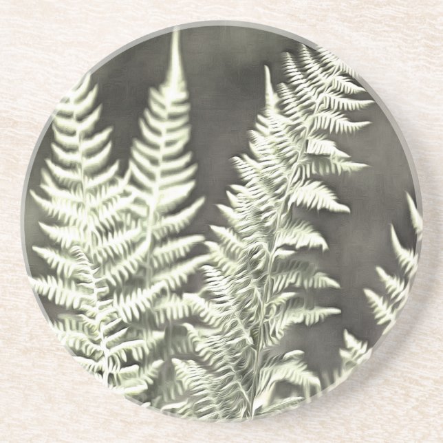 Fern Artistic Abstract Getränkeuntersetzer (Vorne)