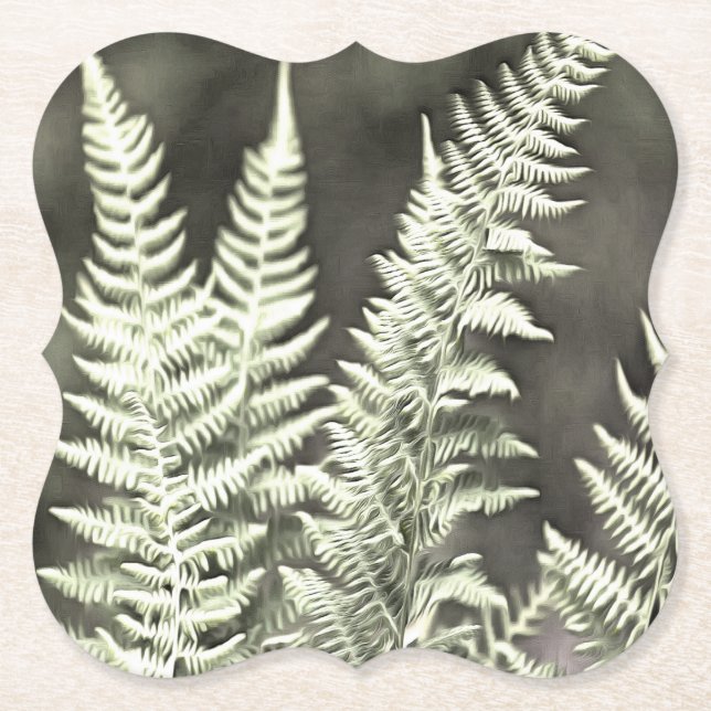 Fern Artistic Abstrakt Untersetzer (Vorderseite)