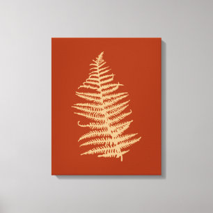 Fern-Blätter Herbst Leinwanddruck