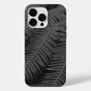 Fern Blätter Kunstfotografie in Schwarzweiß iPhone 14 Pro Max Hülle
