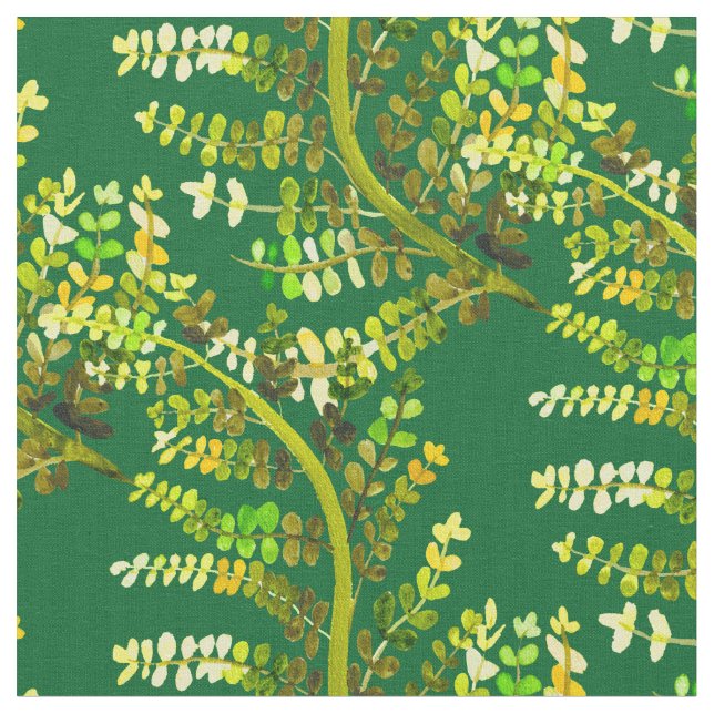 Fern-Blattgrün-Kunst Stoff (Nahaufnahme)