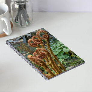 Fern Fiddleheads Botanical Notizblock