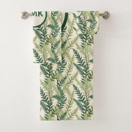 Fern Fronds Badhandtuch Set
