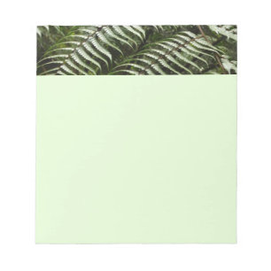 Fern Fronds II Dunkle grüne Natur Notizblock