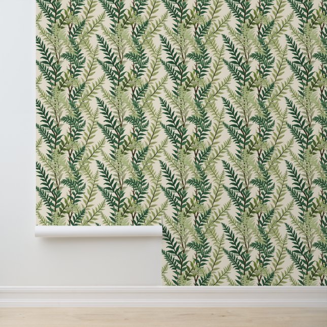Fern Fronds Tapete (Anwendung)