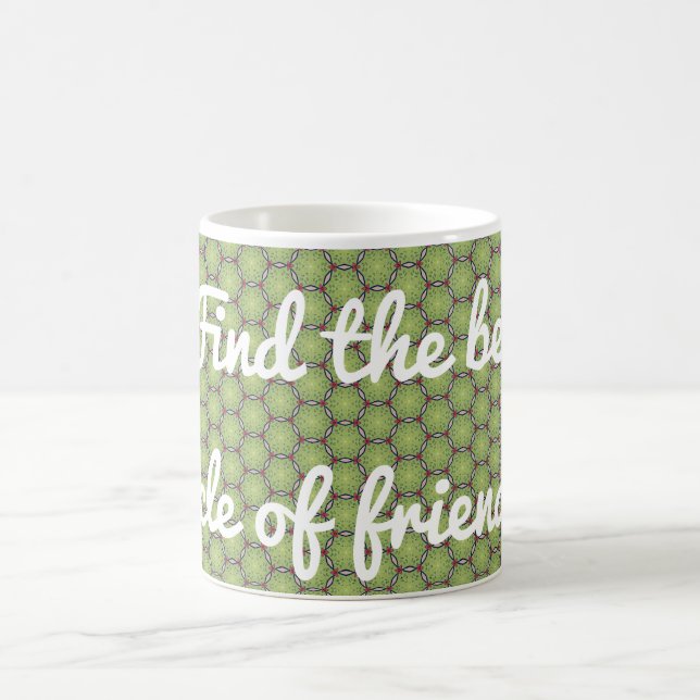 Fern Grüner Kreis der Freunde Kaffeetasse (Mittel)