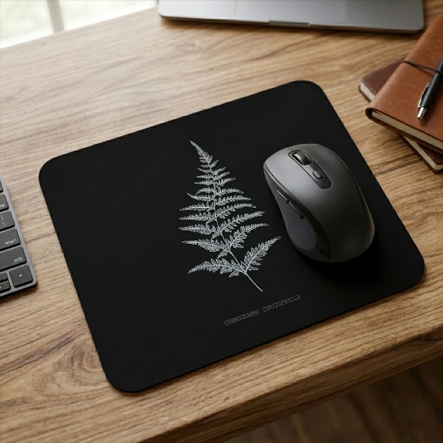 Fern - Gymnogramma Chrysophylla. Röntgeneffekt - 0 Mousepad (Golden Fern Frond, Gymnogramma Chrysophylla. Mouse Pad)