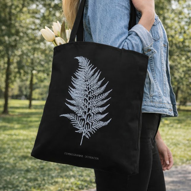 Fern - Gymnogramma Ochracea - Röntgenwirkung - 02 Tasche (Ochre Fern Frond, Gymnogramma Ochracea. Tote Bag)