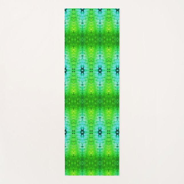 Fern Ikat 2 x GL Yogamatte (Vorderseite)