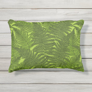 Fern in grün kissen für draußen