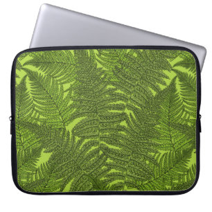 Fern in grün laptopschutzhülle