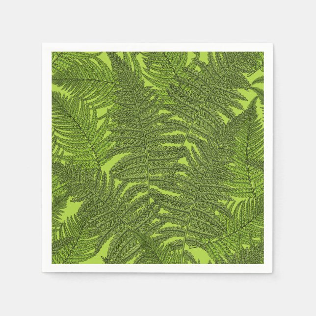 Fern in grün serviette (Vorderseite)