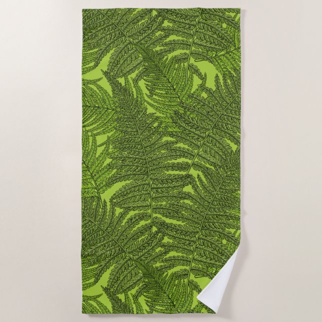Fern in grün strandtuch (Vorderseite)