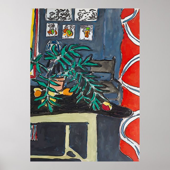 Fern in Pot Poster (Vorne)