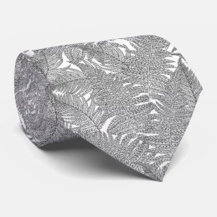 Fern in Schwarz und Weiß Krawatte