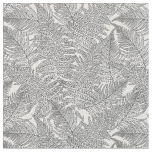 Fern in Schwarz und Weiß Stoff