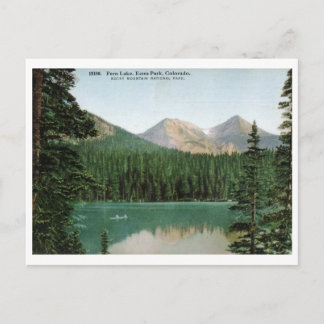 Fern Lake, Estpark, Colorado Vintag Postkarte