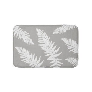 Fern Leaf Gray Botanic Bath Mat Badematte